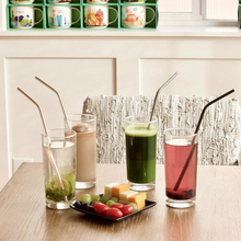 Lade das Bild in den Galerie-Viewer, Edelstahl RainbowStraw Partystrohhalme - umweltschonend und wiederverwendbar (25% Rabatt)