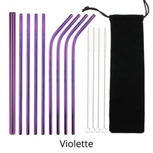 Lade das Bild in den Galerie-Viewer, Edelstahl RainbowStraw Partystrohhalme - umweltschonend und wiederverwendbar (25% Rabatt)