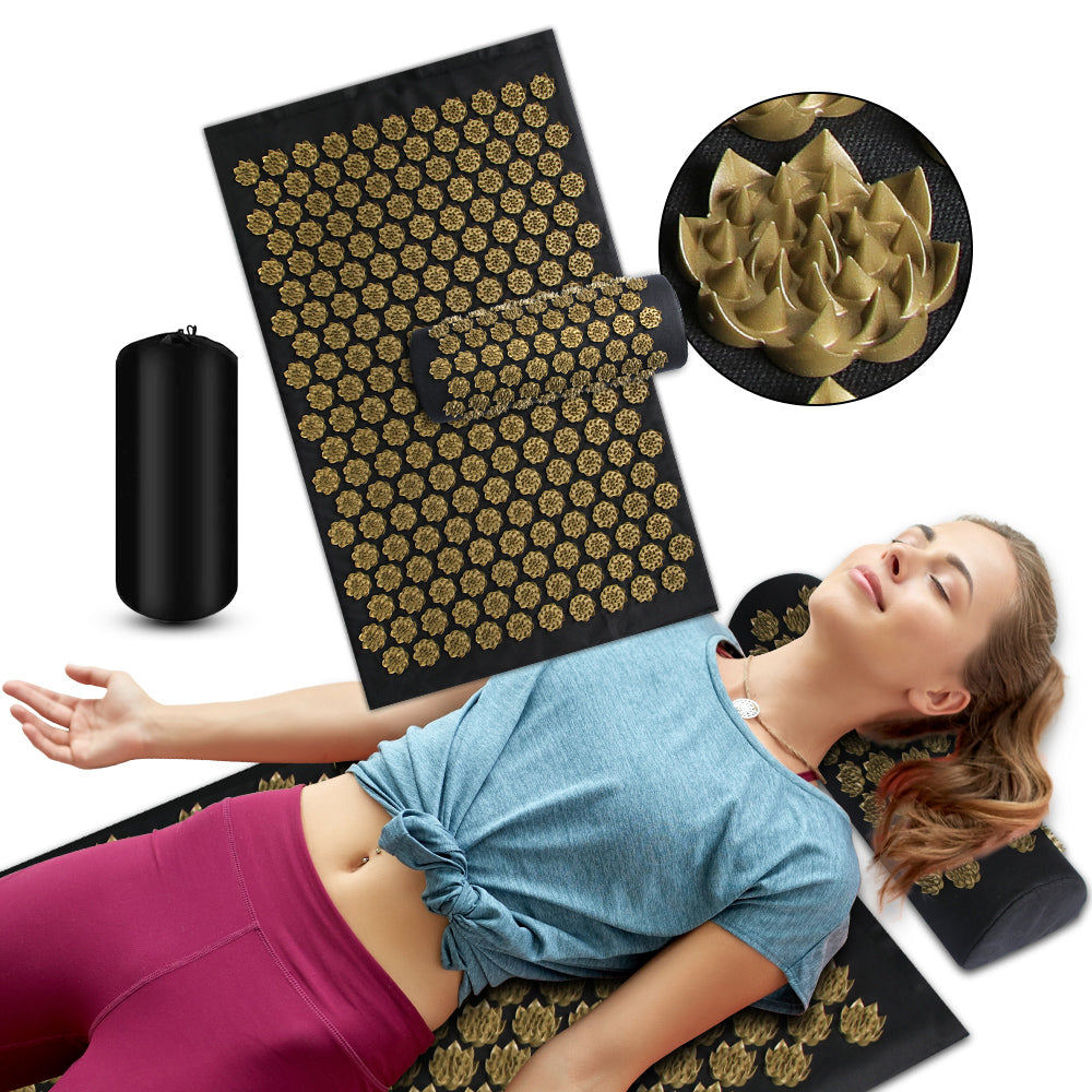 Akupunkturmatte Lotusdream für Zuhause – für Tiefenentspannung und Schmerzlinderung (30% Rabatt)